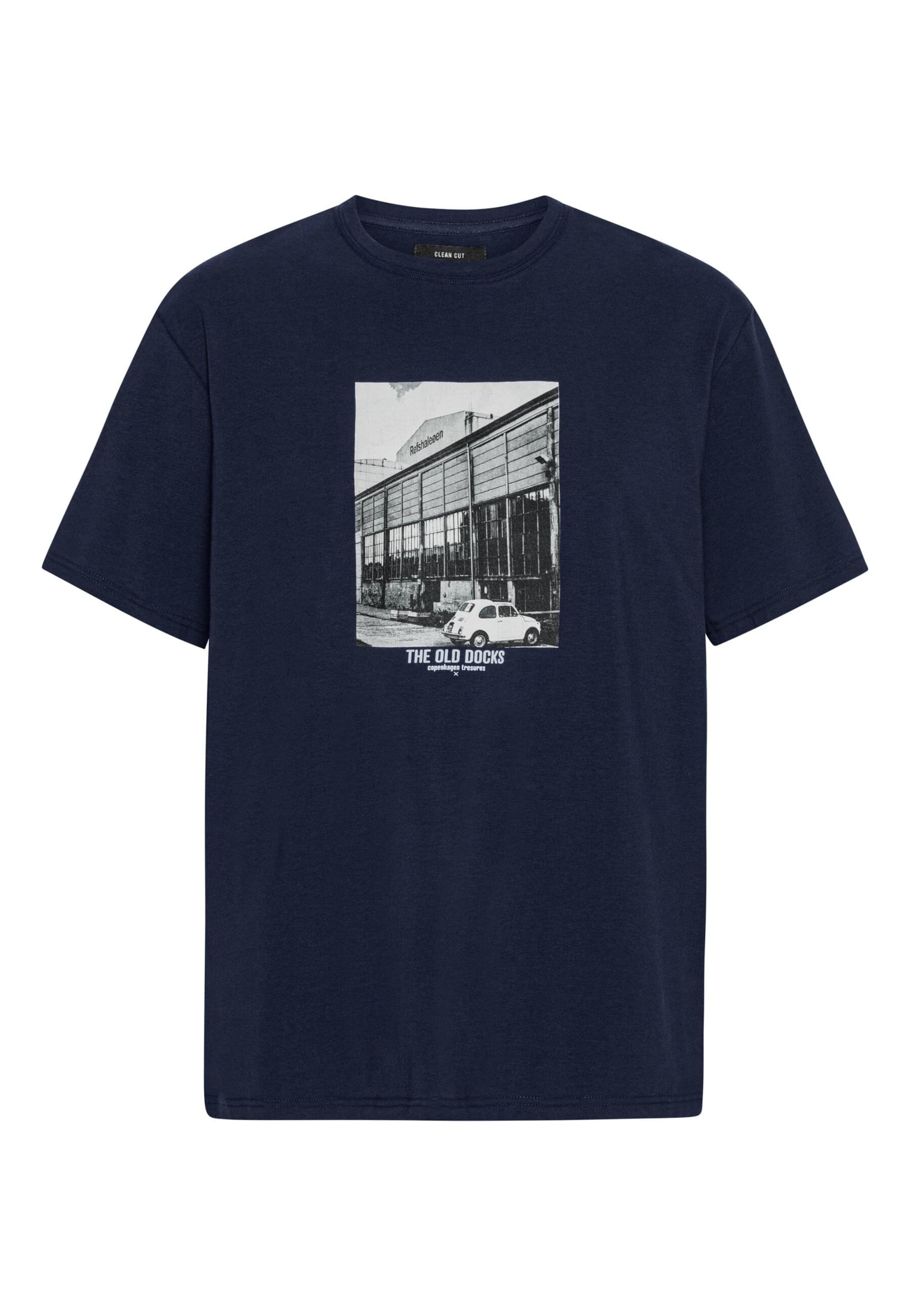 Clean Cut Copenhagen Koszulka 'Old Docks' w kolorze niebieski: przód