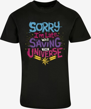 ABSOLUTE CULT T-Shirt 'Marvel - Saving Universe' in Schwarz: predná strana