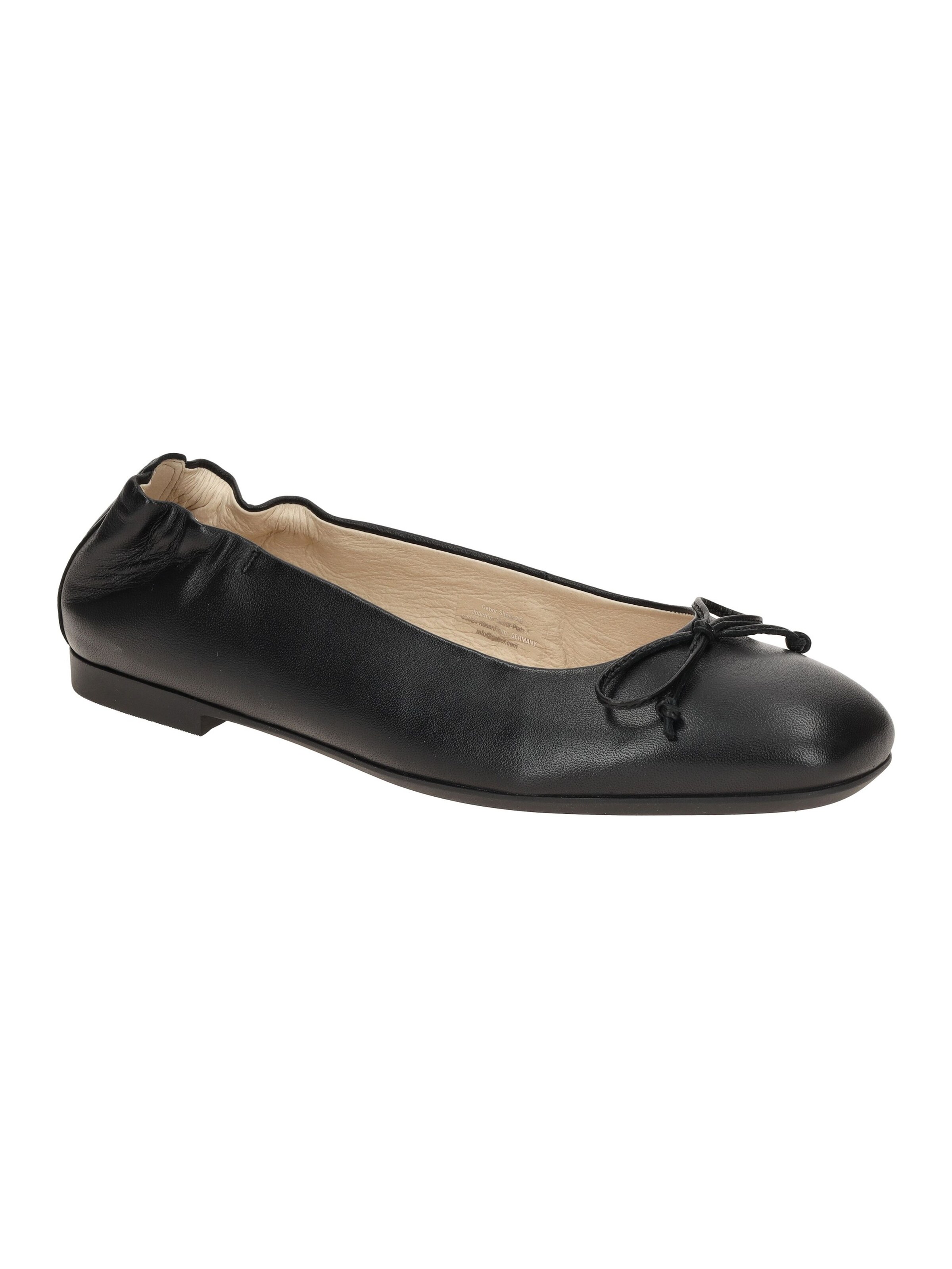 GABOR Ballerina 'Gabor comfort Ballerina schwarz Nappa 62.611.57' in Schwarz: Vorderseite