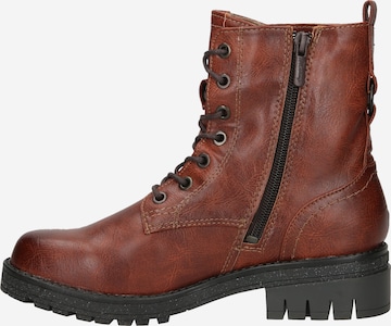 MUSTANG Lace-up bootie in Brown