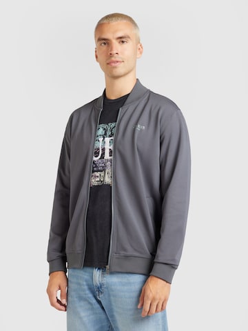GUESS Sweatjacke in Grau: Vorderseite