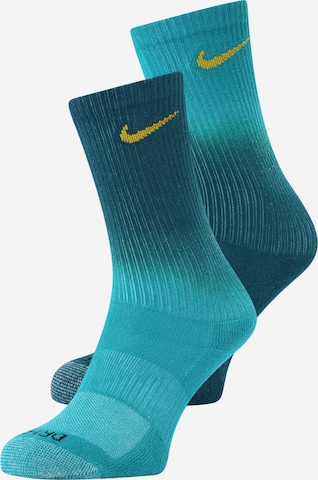 Nike Sportswear Athletic Socks in Green: front