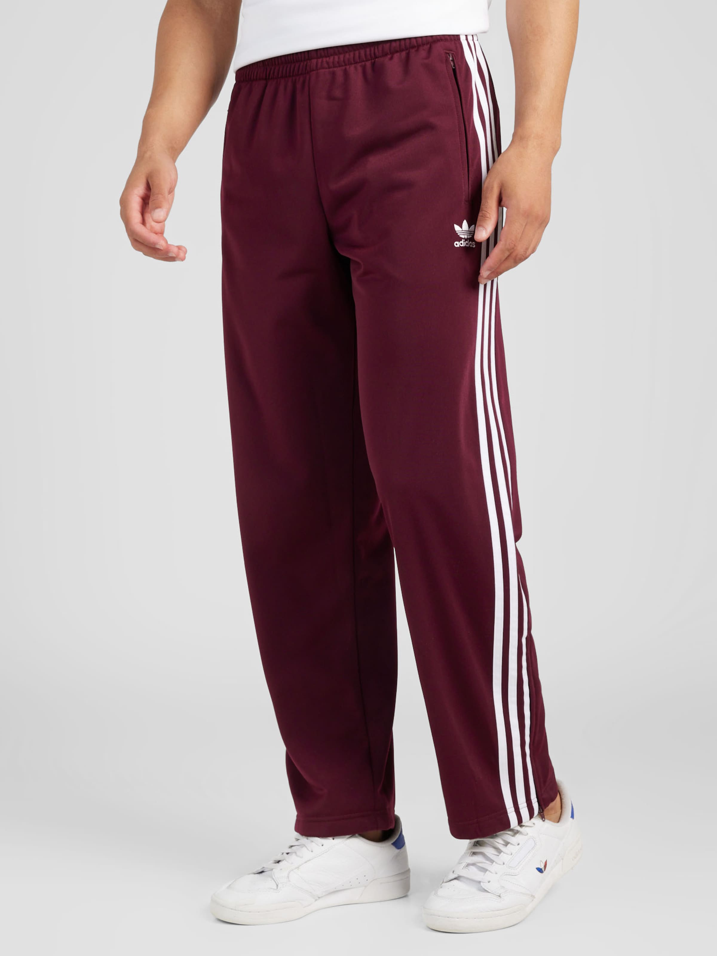 Adidas track pants bordeaux sale