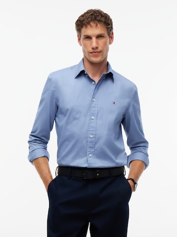TOMMY HILFIGER Regular fit Button Up Shirt 'FLEX' in Blue: front