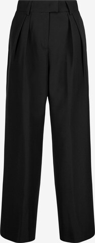 Nicowa Wide leg Pleat-Front Pants 'Ronica' in Black: front