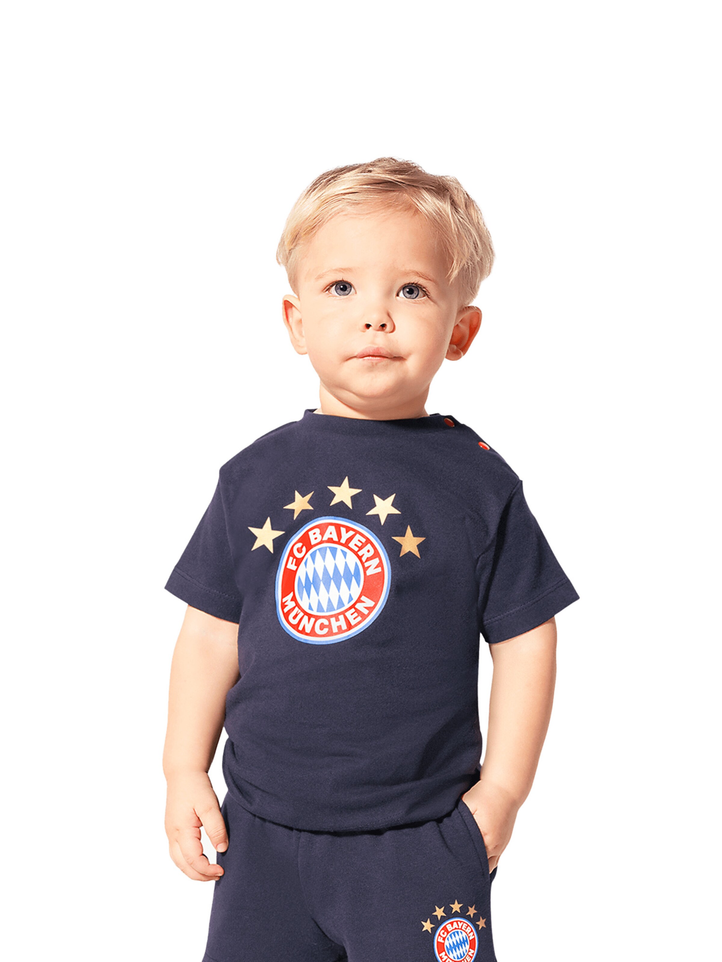 FC BAYERN MÜNCHEN T-Shirt 'Essential' in Blau: Vorderseite