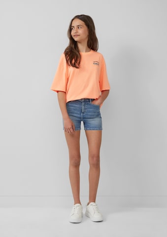 T-Shirt s.Oliver en orange : devant
