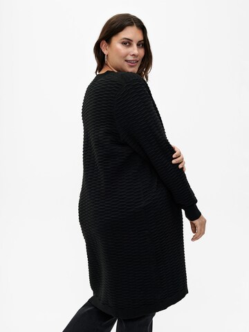 Zizzi Knit cardigan 'RACHEL' in Black