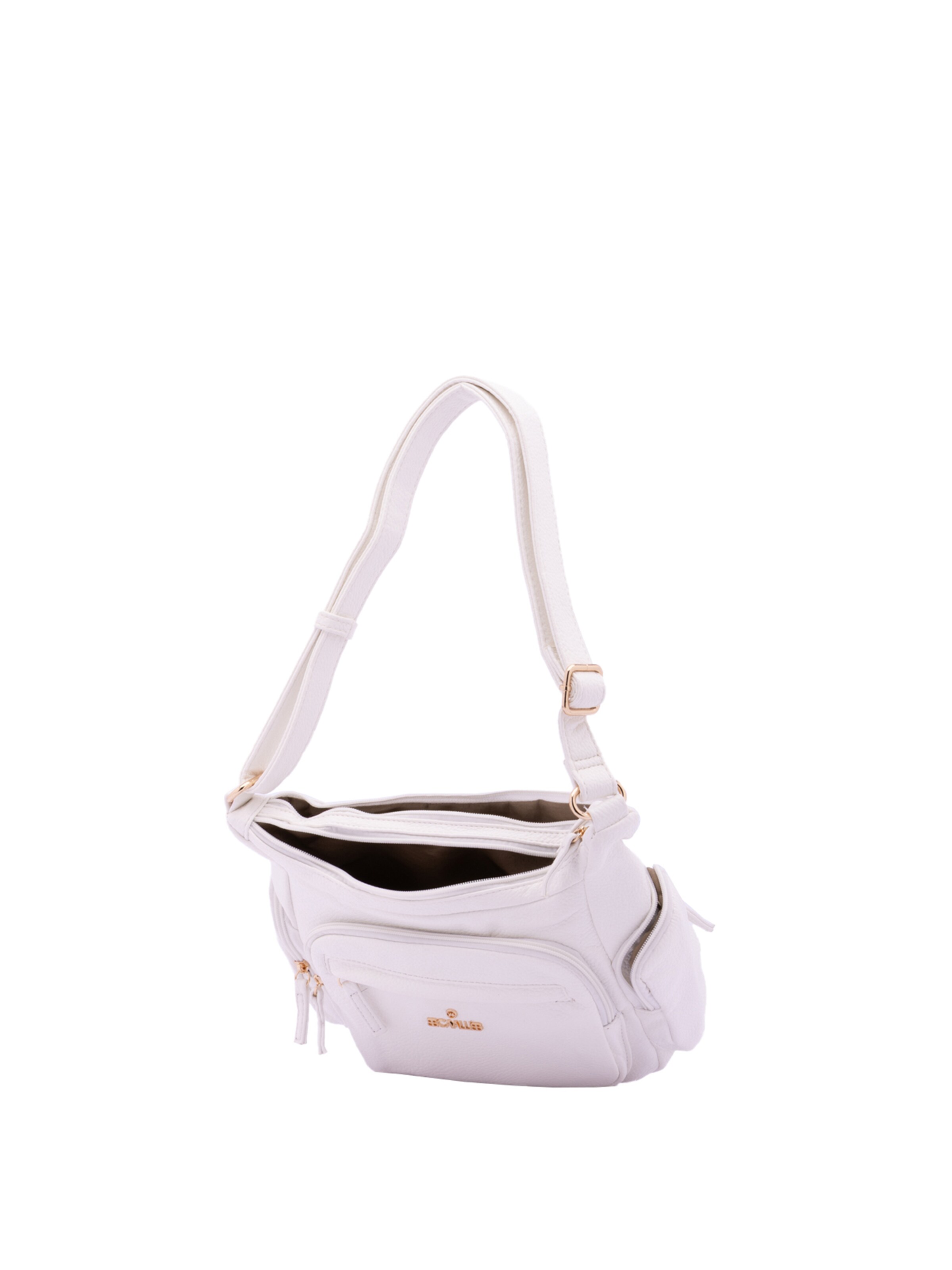 Borsa a spalla 'Borsa a Spalla Donna B Cavalli Ecopelle Zip' di B. Cavalli in bianco