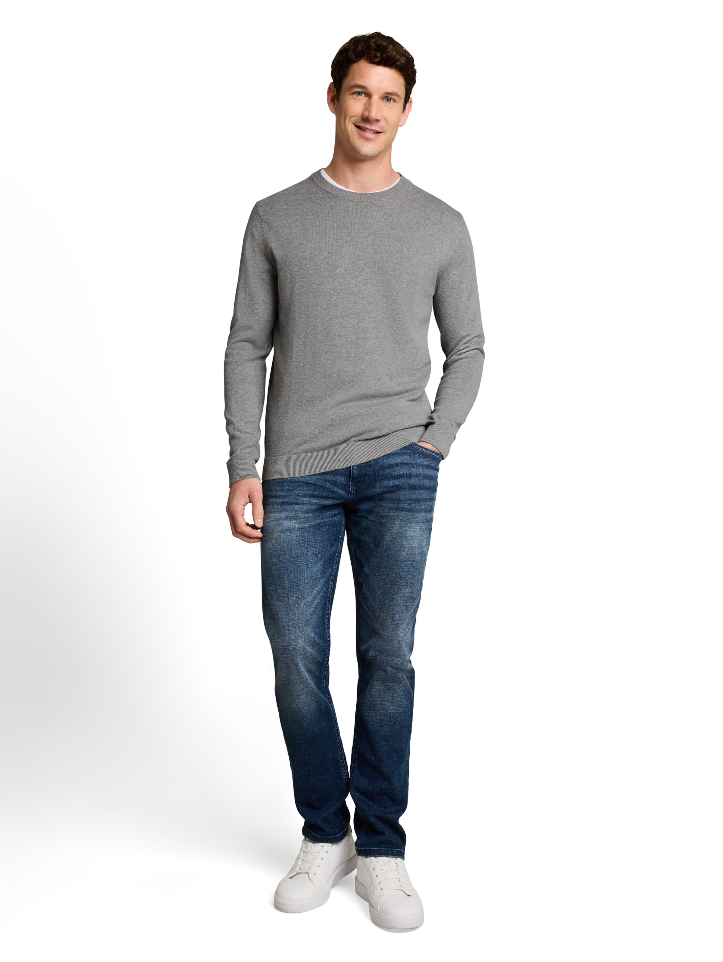 TOM TAILOR Sweter w kolorze szary