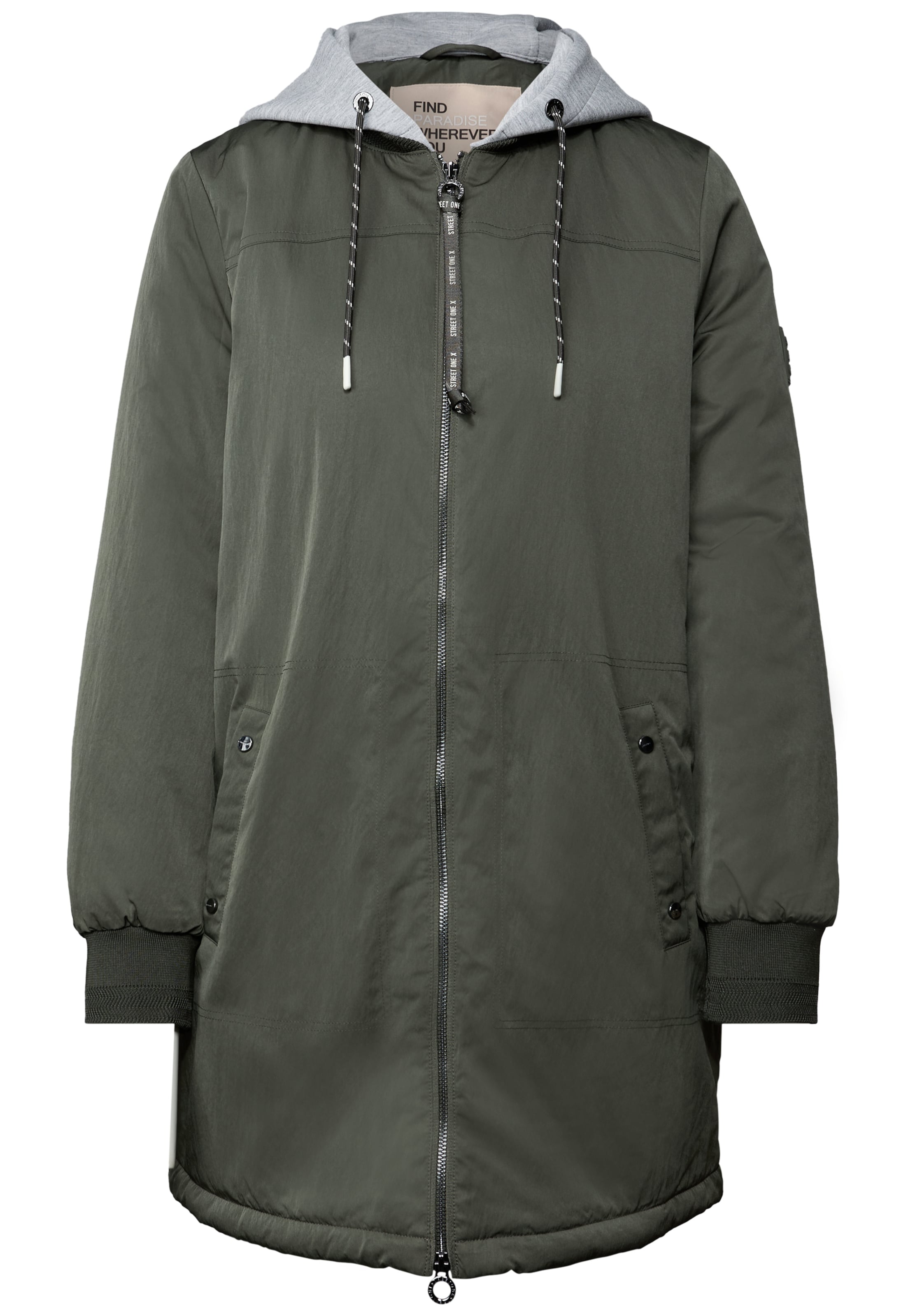 STREET ONE Between-Season Jacket in Green: front