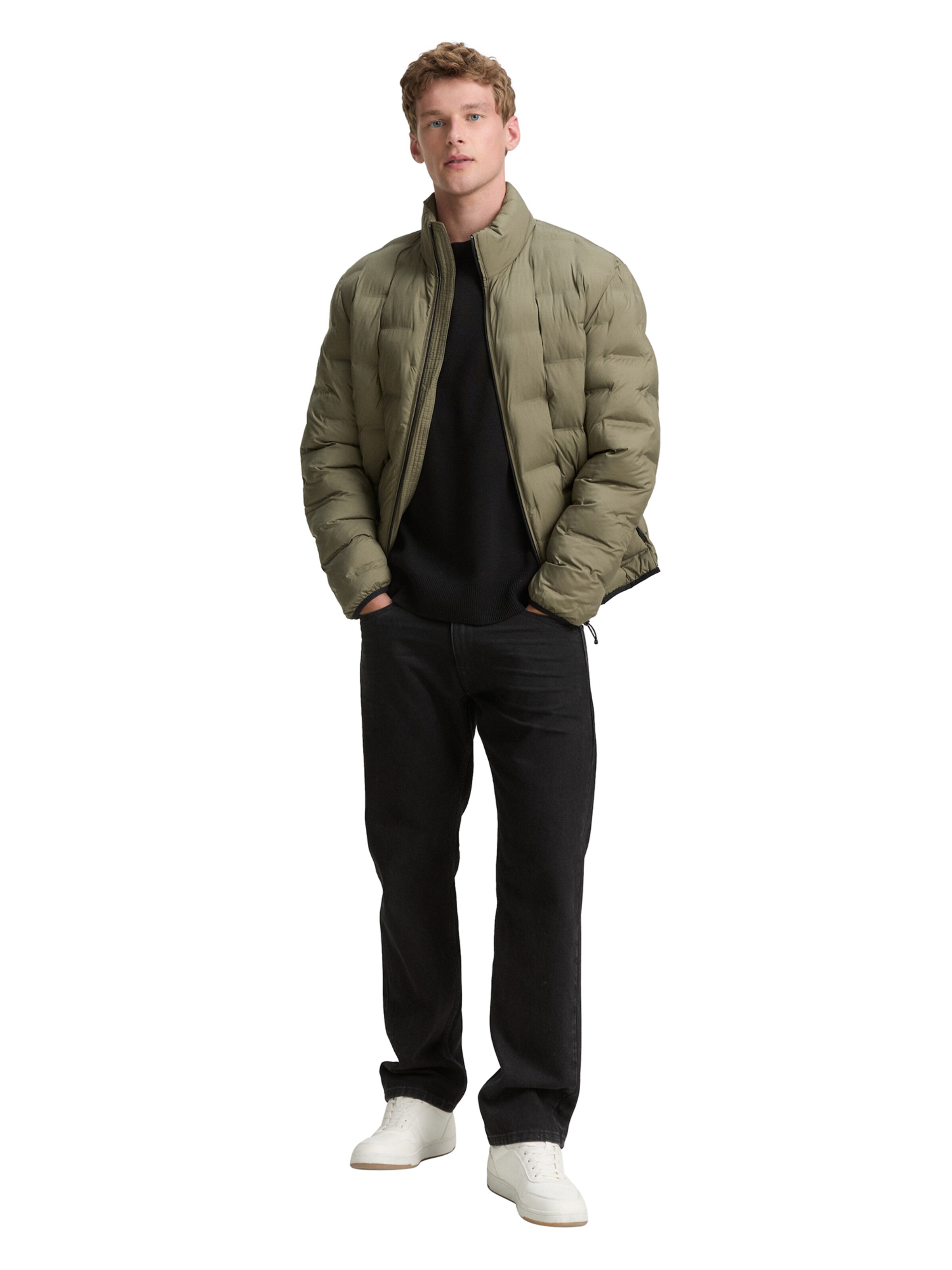 TOM TAILOR DENIM Prechodná bunda - Zelená