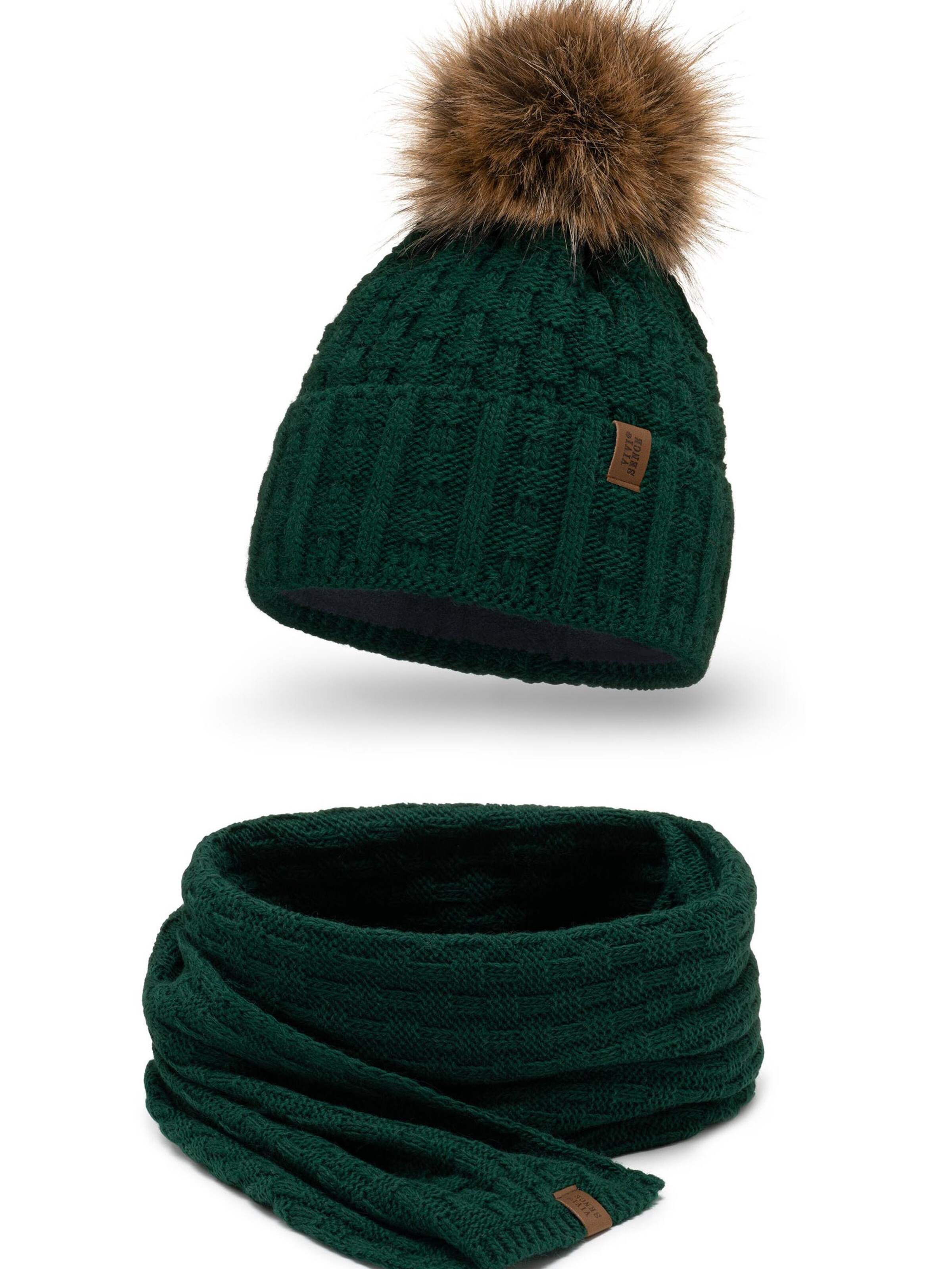 Vivisence Mütze '7015 Set'‌‌‌‌‌‌‌ in Grün: Vorderseite