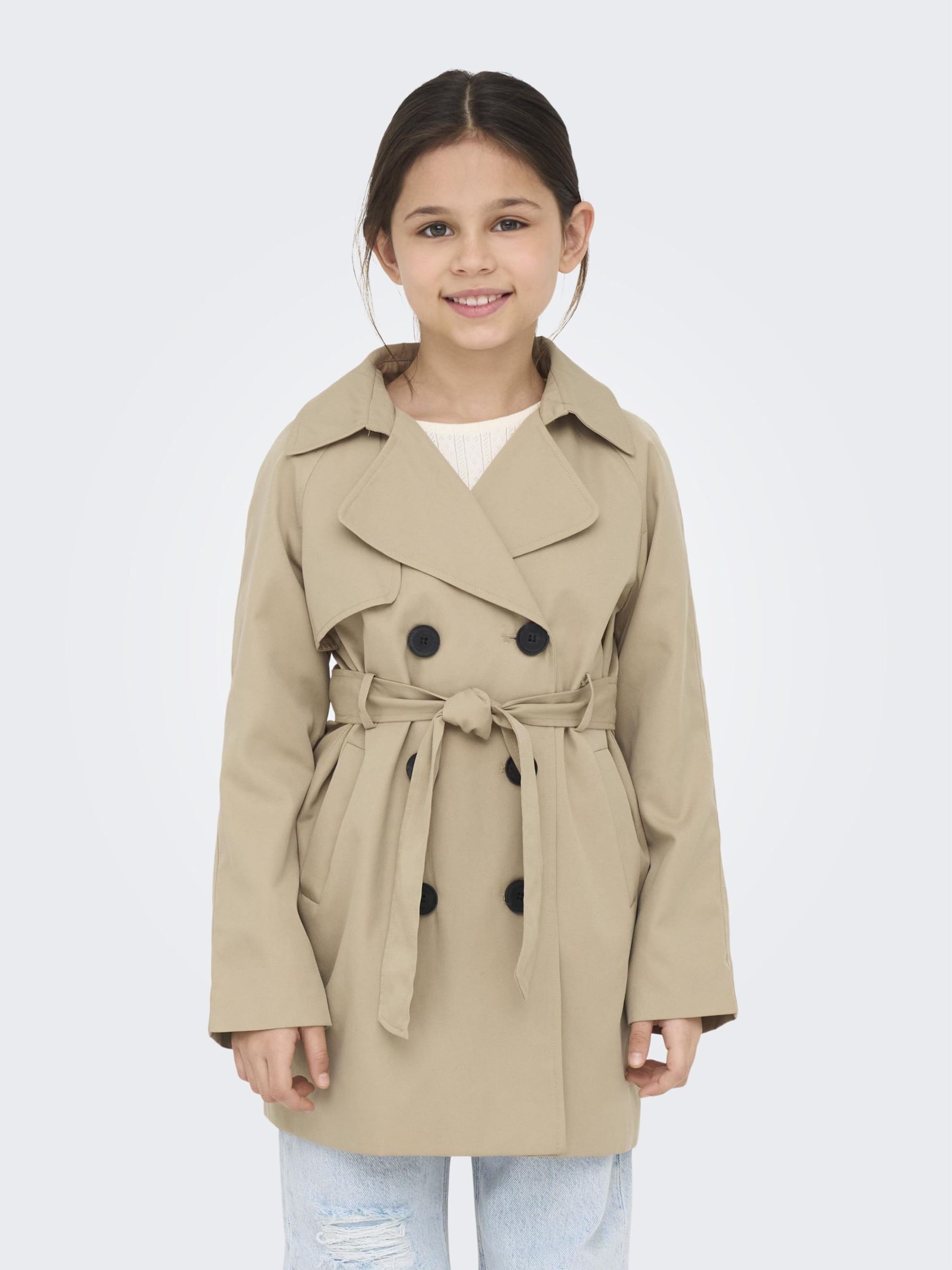 ONLY GIRLS Coat 'Chloe' in Dark Beige | ABOUT YOU