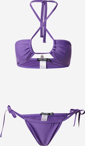 Bikini Nasty Gal en violet : devant
