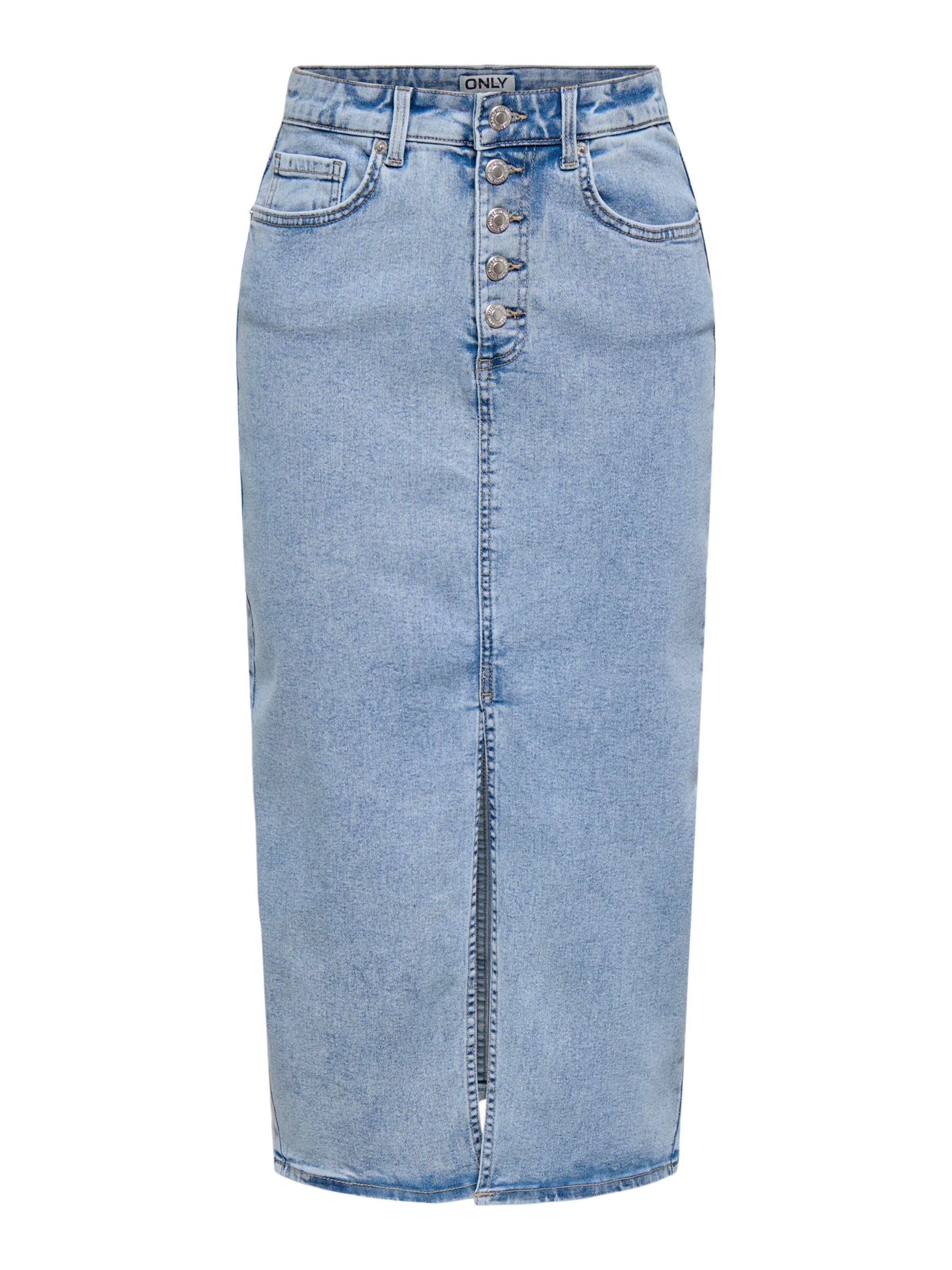 Jupe 'ONLSilja' ONLY en bleu : devant