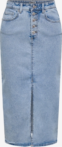 Jupe 'ONLSilja' ONLY en bleu : devant