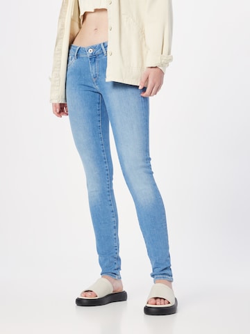 Pepe Jeans Skinny Jeans 'Pixie' in Blauw: voorkant