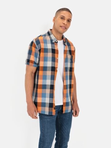 CAMEL ACTIVE Regular fit Button Up Shirt in Blue: front