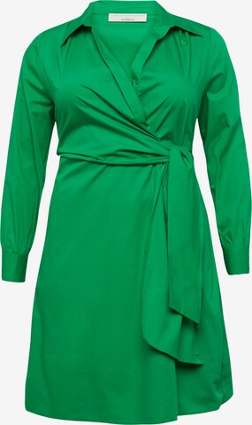 Rochie tip bluză 'Delia' de la Guido Maria Kretschmer Curvy pe verde: față