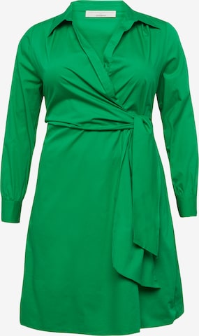 Guido Maria Kretschmer Curvy Shirt dress 'Delia' in Green: front