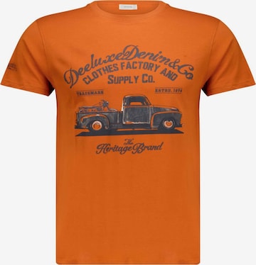 T-Shirt 'Truck' Deeluxe en orange : devant