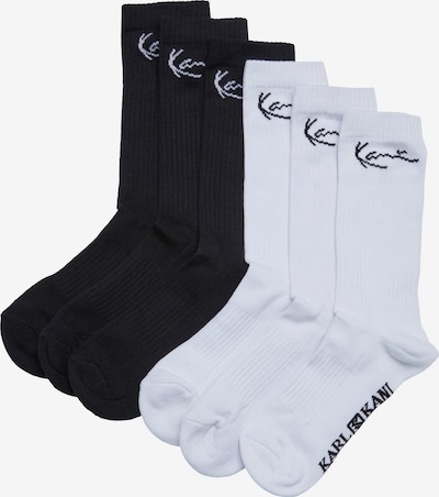 Karl Kani Chaussettes en noir / blanc, Vue avec produit