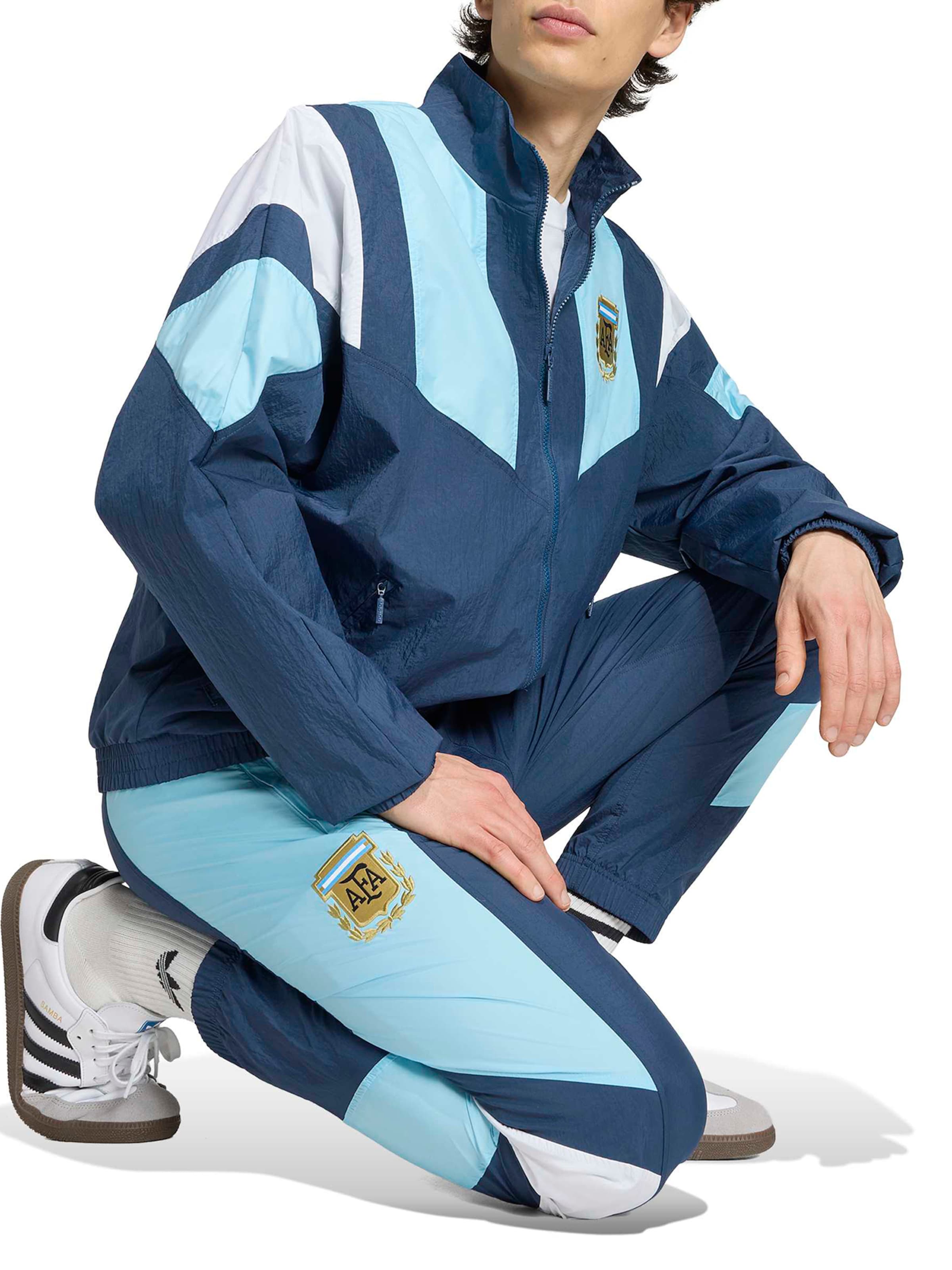 ADIDAS PERFORMANCE Tapered Sportbroek 'AFA EQT' in Blauw