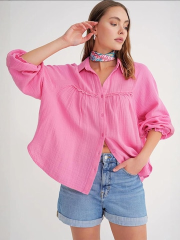 MixRay Shirt in Pink: front