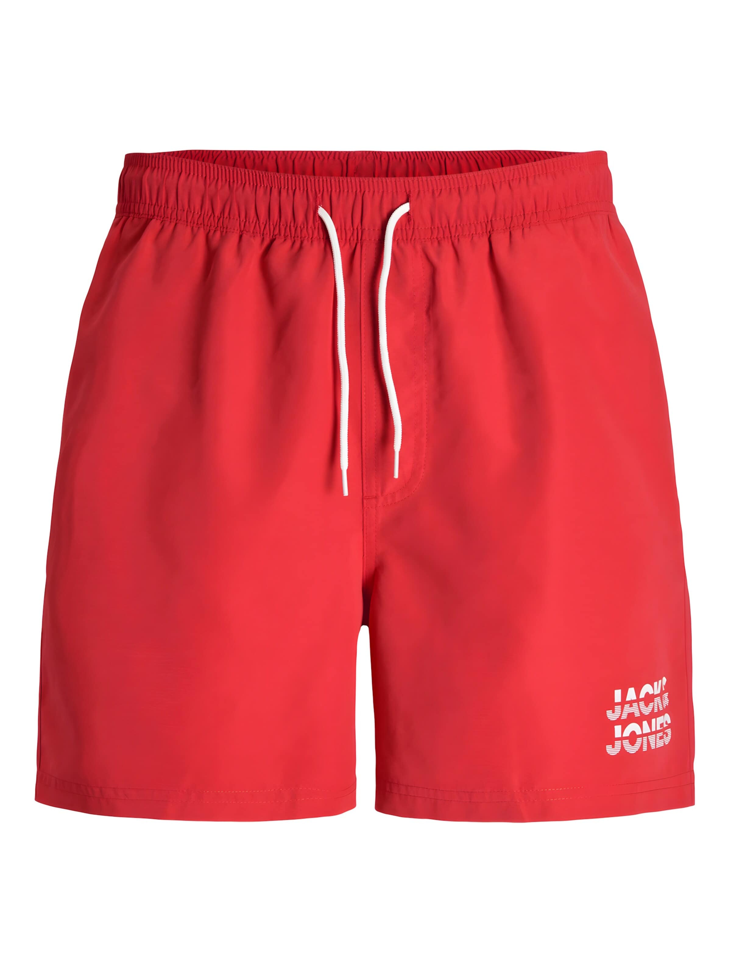 JACK & JONES Zwemshorts 'JPSTKAIKO' in Rood: voorkant