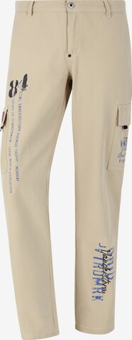 Regular Pantalon cargo 'Macha' Jan Vanderstorm en beige : devant