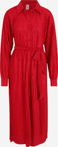 Y.A.S Tall Shirt Dress in Red: front