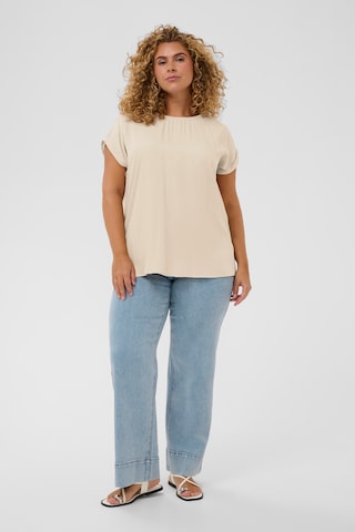 KAFFE CURVE - Camiseta 'KCmilia' en beige