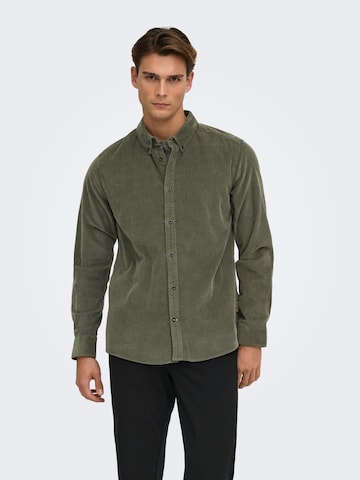 Only & Sons Рубашка 'Michael' в Зеленый