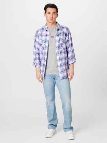 LEVI'S ® Comfort fit Button Up Shirt 'Relaxed Fit Western' in Blue