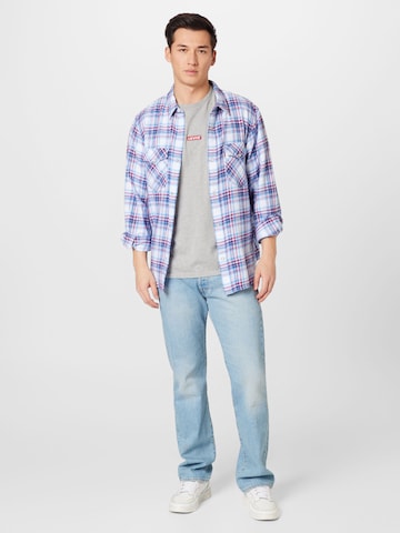 LEVI'S ® - Ajuste confortable Camisa 'Relaxed Fit Western' en azul