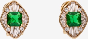 Boucles d'oreilles faina en or : devant