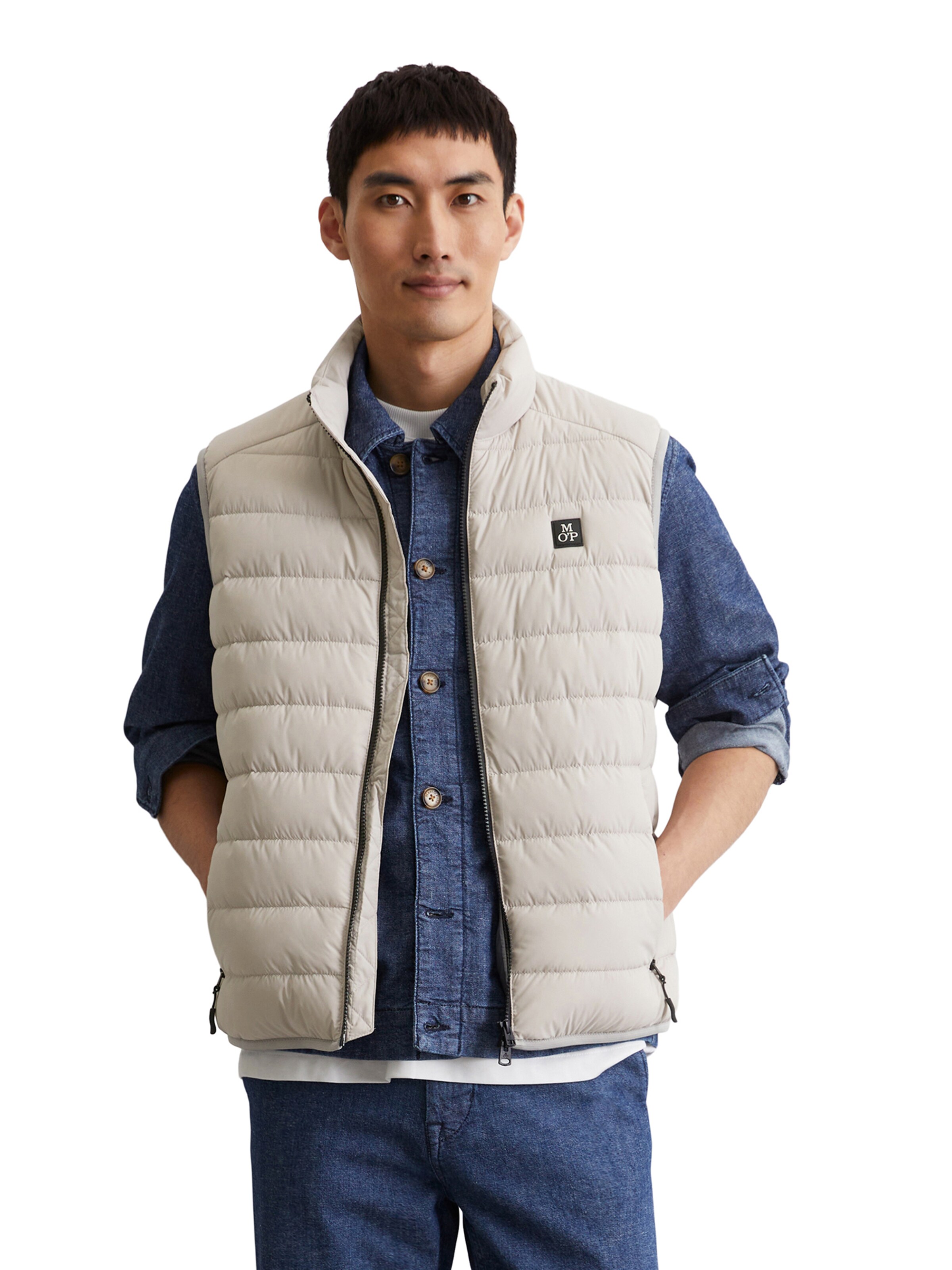 Marc O'Polo - Colete em cinzento: frente