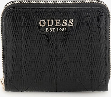 GUESS Portemonnaie 'Aldina' in Schwarz: Vorderseite