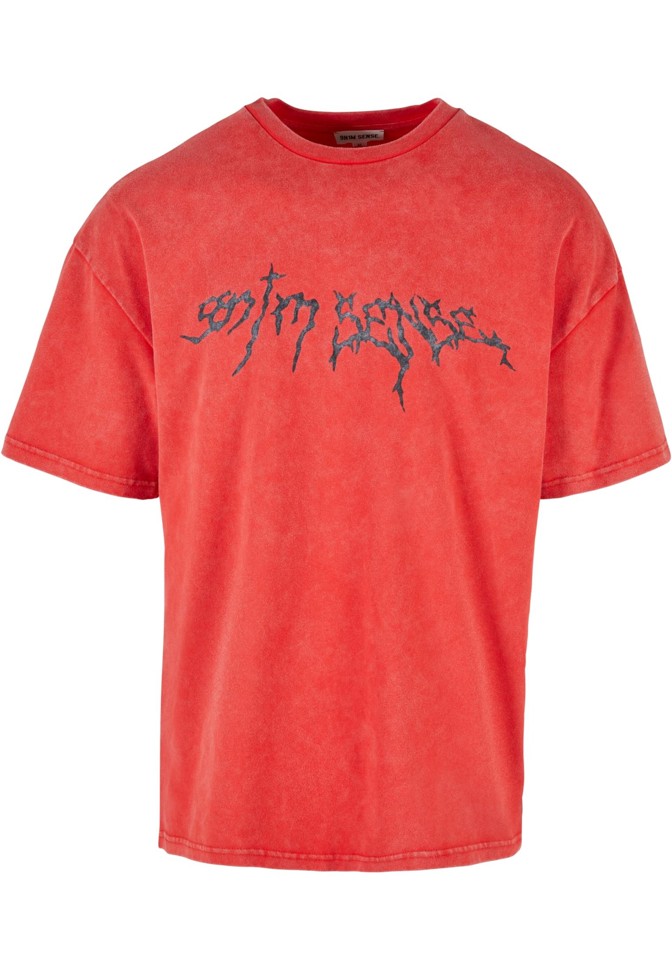 9N1M SENSE Тениска в червено: отпред