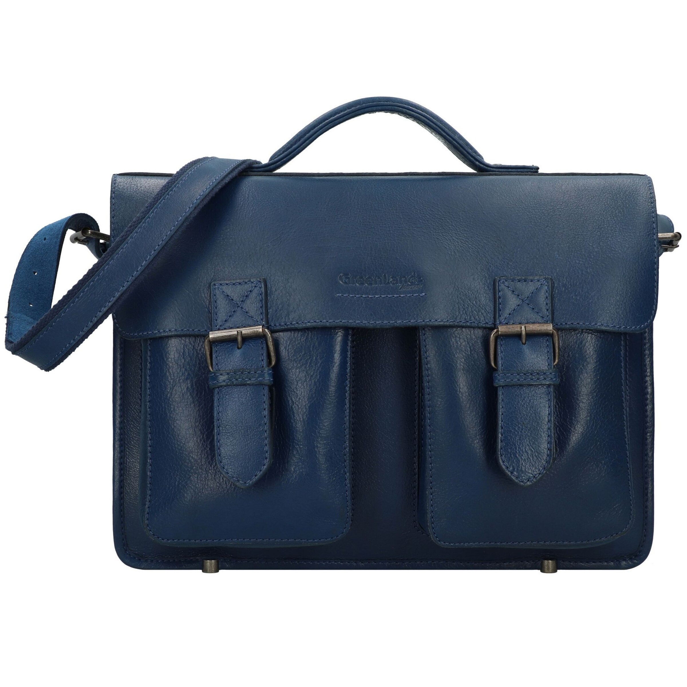 Borsa portadocumenti 'Nature' di Greenland Nature in blu: frontale