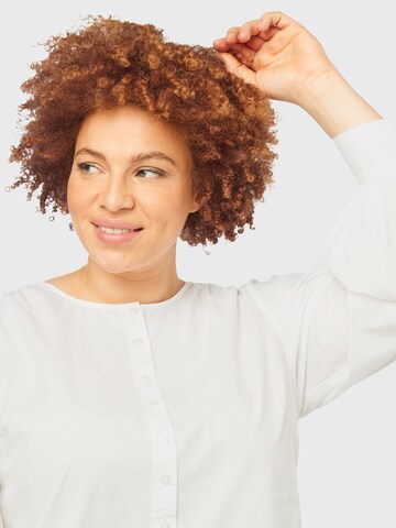 PIECES Curve - Blusa 'Geraldine' en blanco