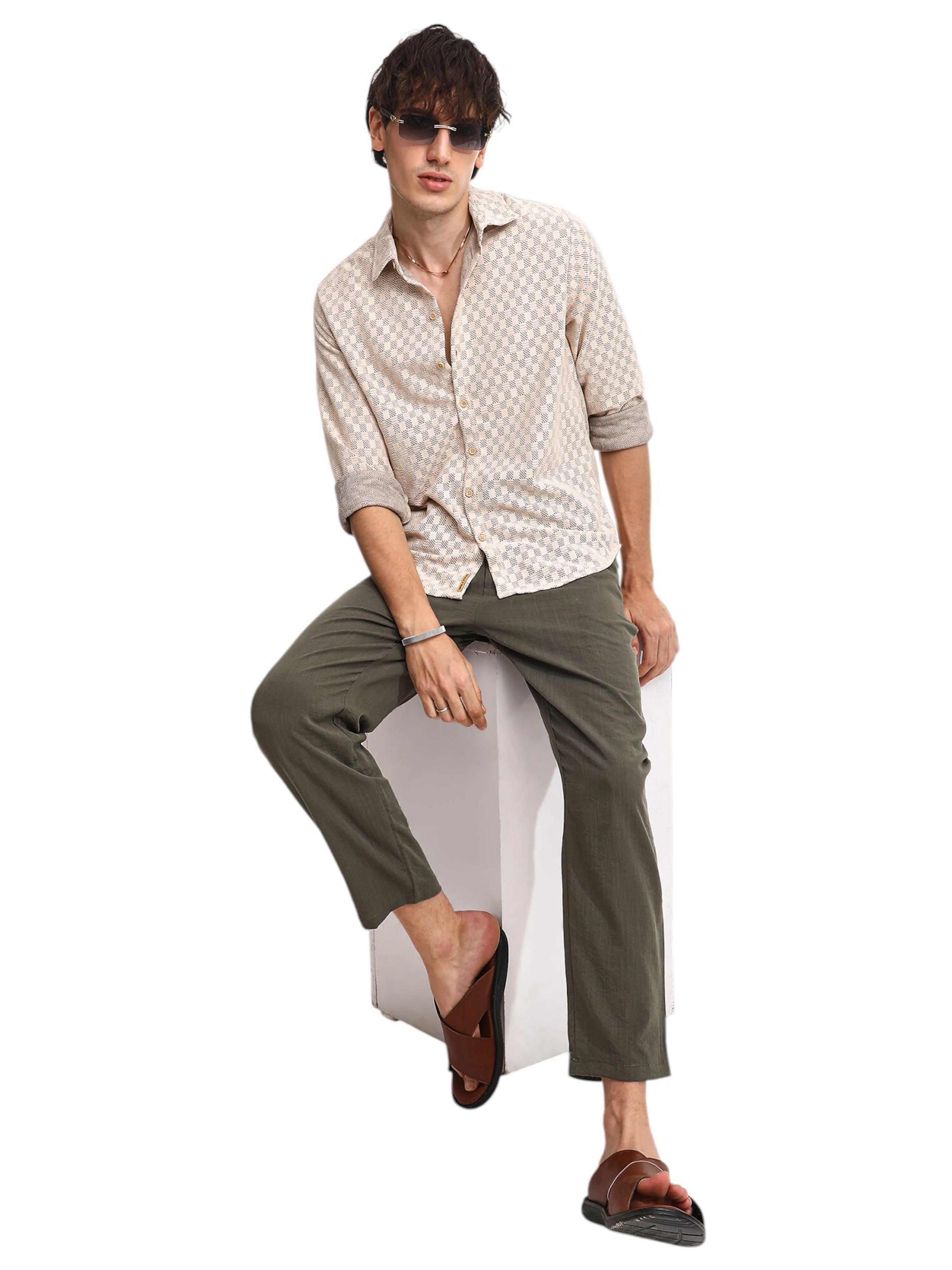 bēšs Campus Sutra Standarta piegriezums Krekls 'Whitney'