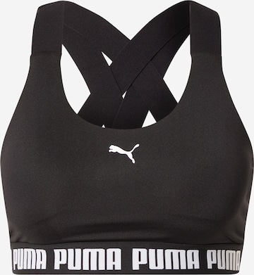 PUMA Bralette Sports Bra 'Feel It' in Black: front