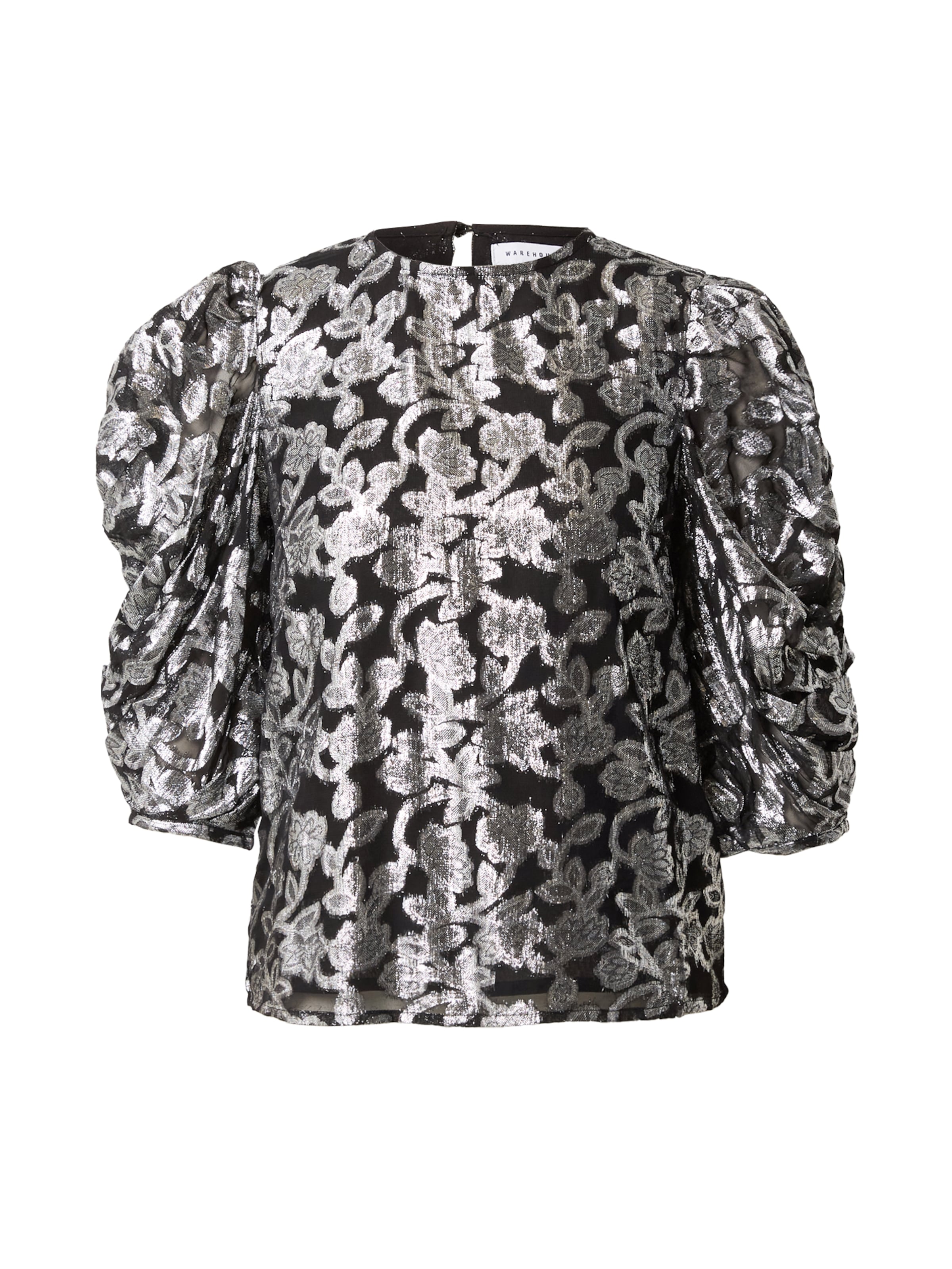 Camicia da donna di Warehouse in nero: frontale