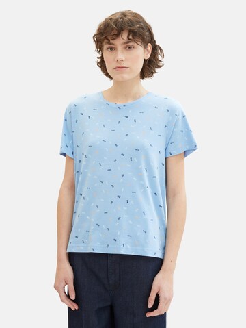 T-shirt TOM TAILOR en bleu : devant