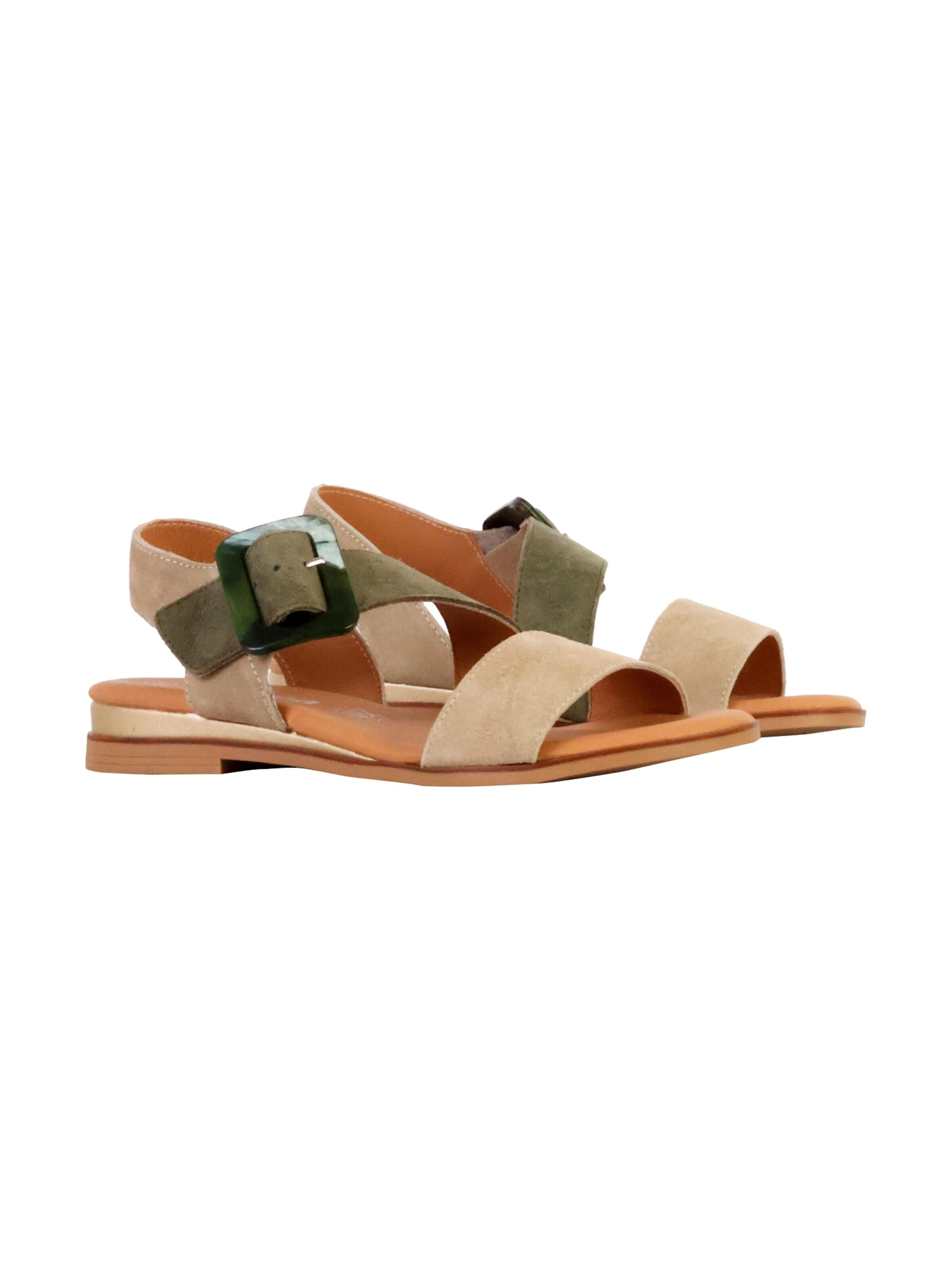 The Divine Factory Sandaal 'Alenoa-Ledersandalen' in Groen