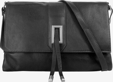 Cluty Umhängetasche in Schwarz: Vorderseite