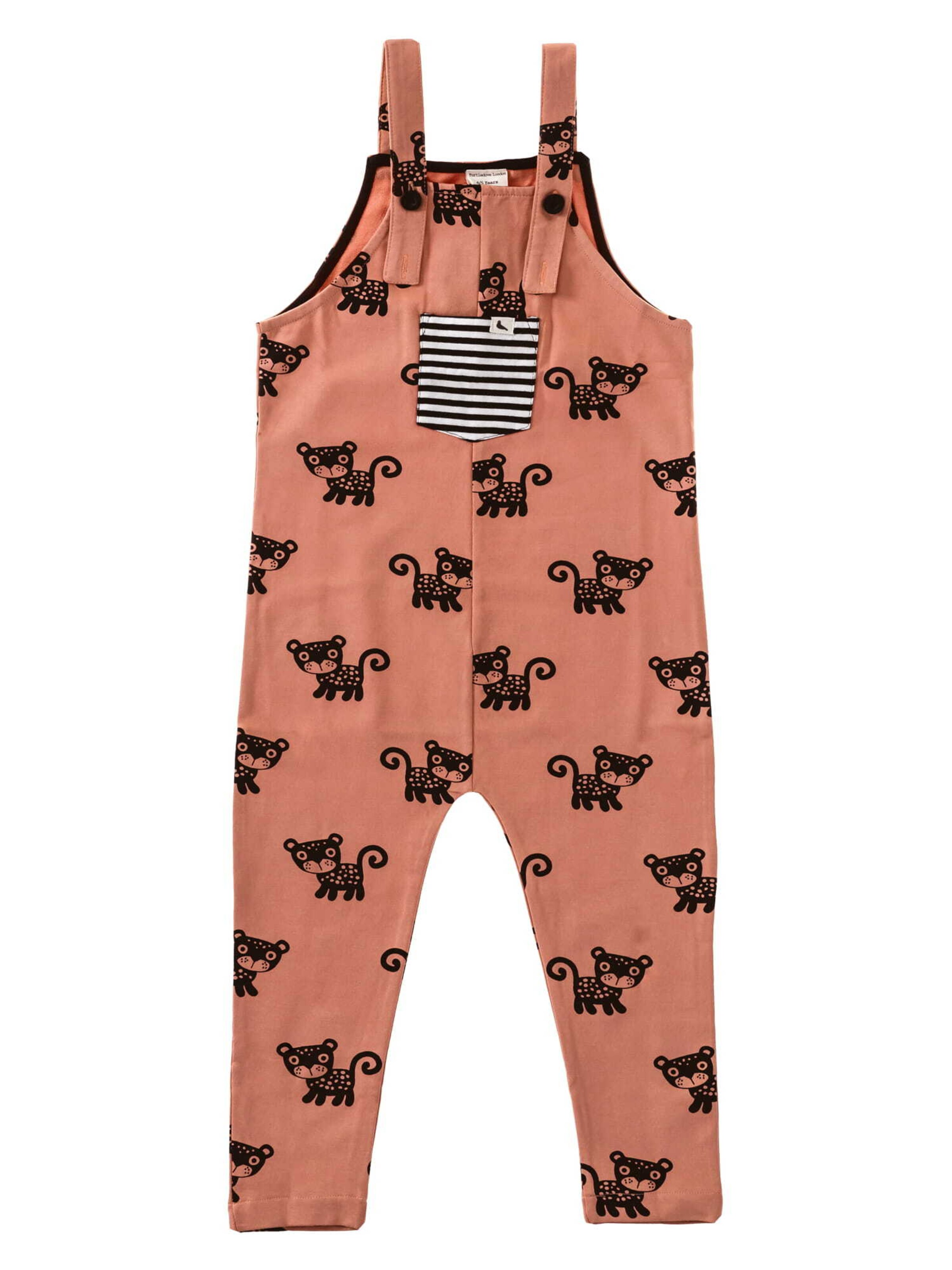 Regular Salopette Turtledove London en rose : devant