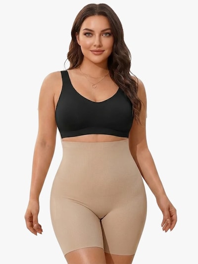 Shapetape Shaping Pants 'Corrigerende High Waist Short met Pads' in S in Beige, Item view